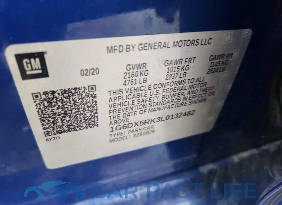 1G6DX5RK3L0132482# 12