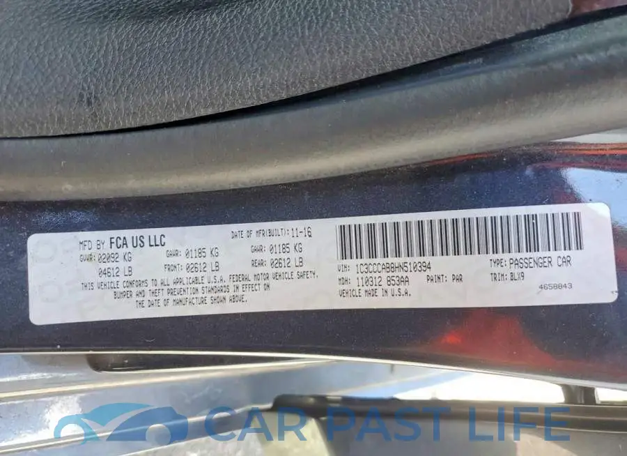 1C3CCCAB8HN510394# 13