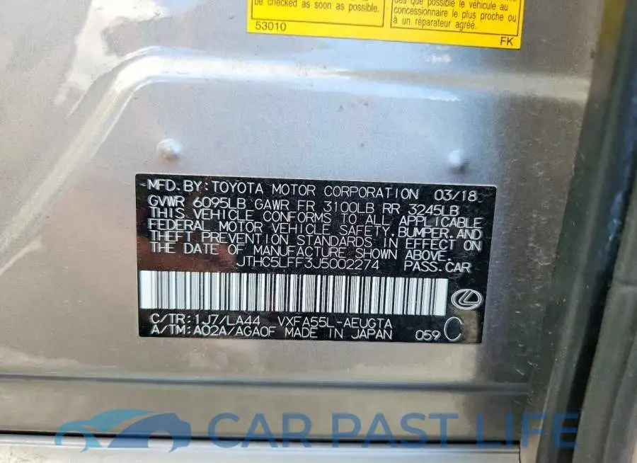 JTHC5LFF3J5002274# 13
