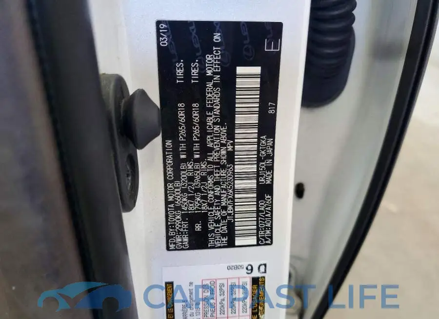 JTJBM7FX6K5230963# 13