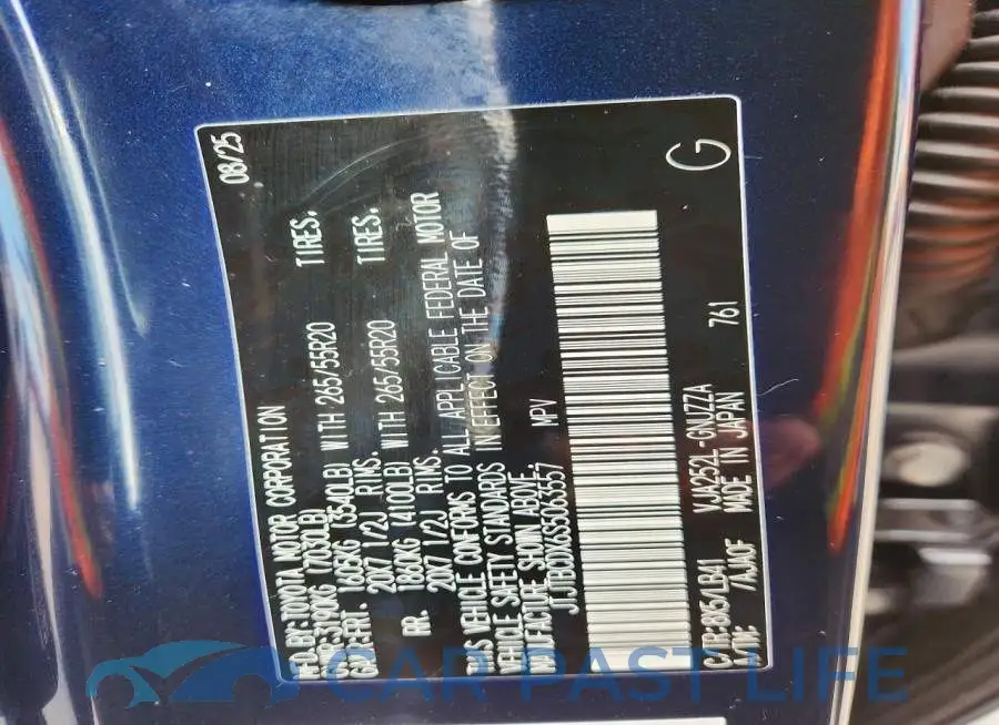 JTJTBCDX6S5063557# 14