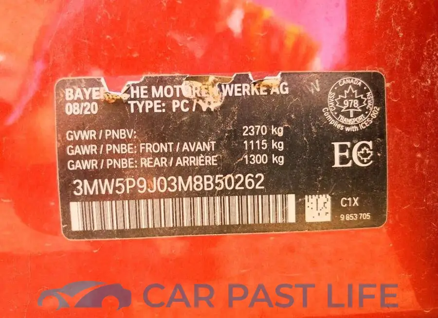 3MW5P9J03M8B50262# 12