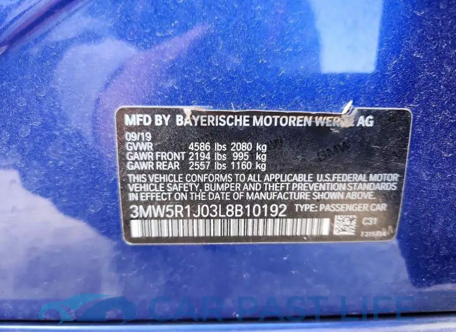 3MW5R1J03L8B10192# 13