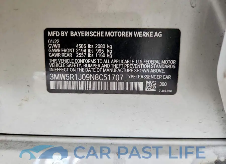 3MW5R1J09N8C51707# 12