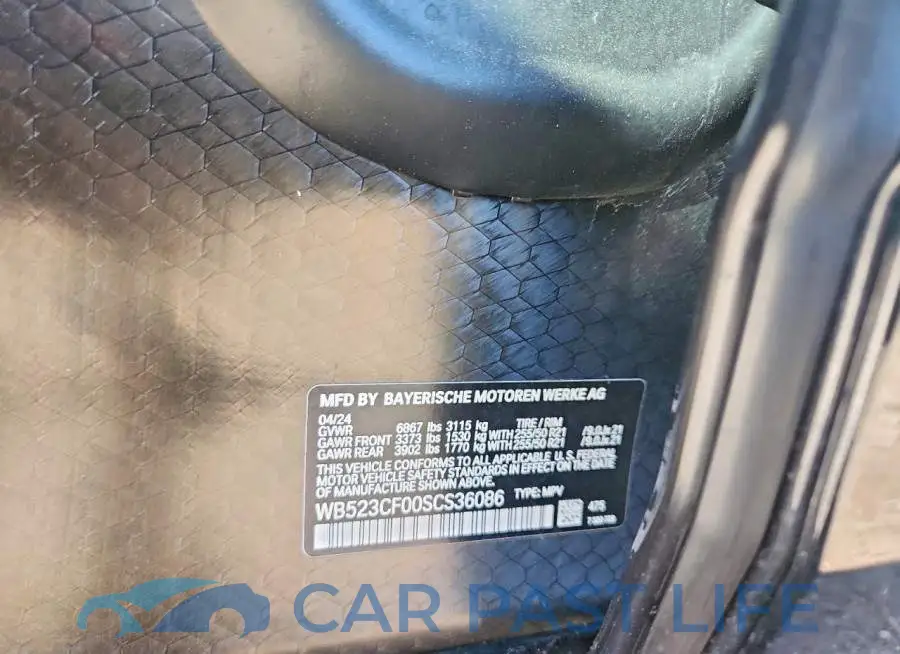 WB523CF00SCS36086# 14