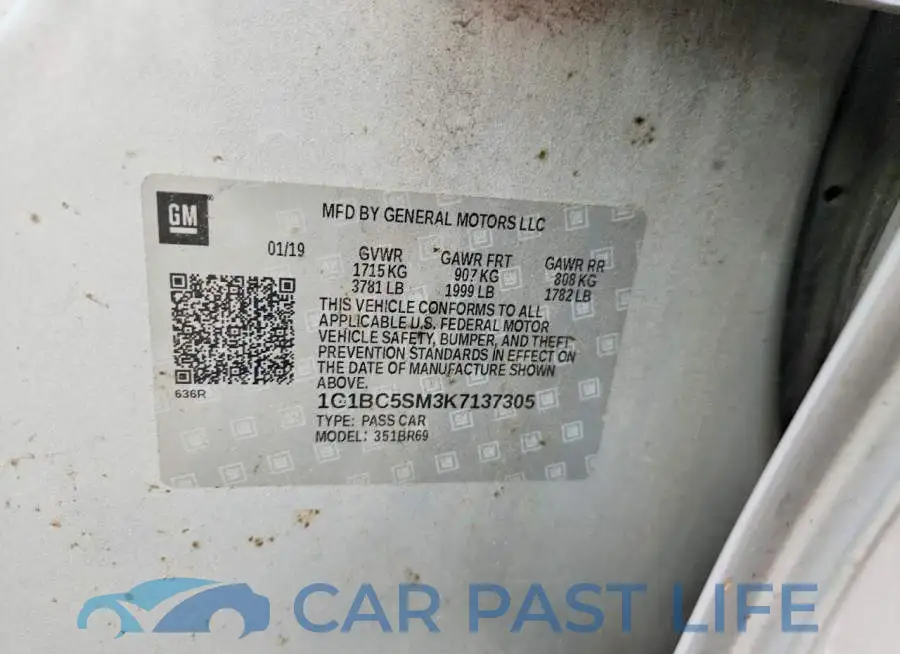 1G1BC5SM3K7137305# 13