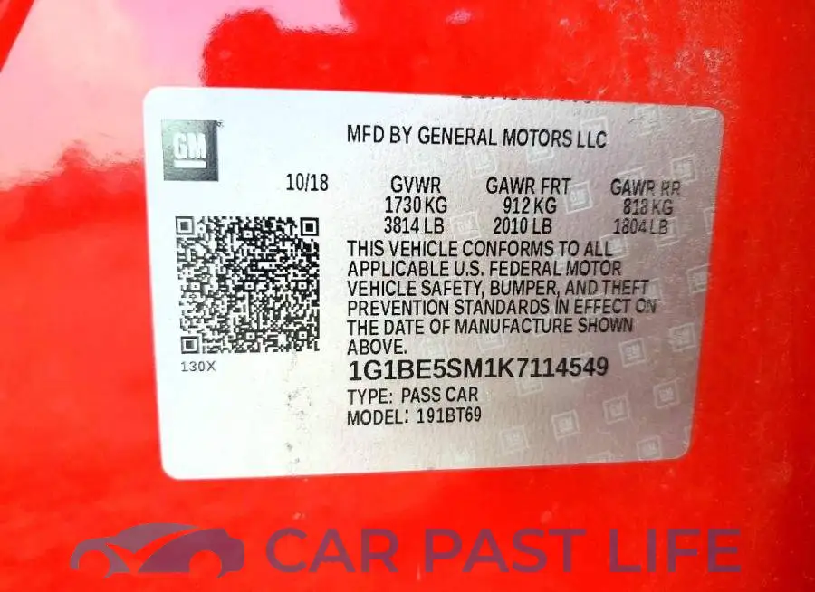 1G1BE5SM1K7114549# 12