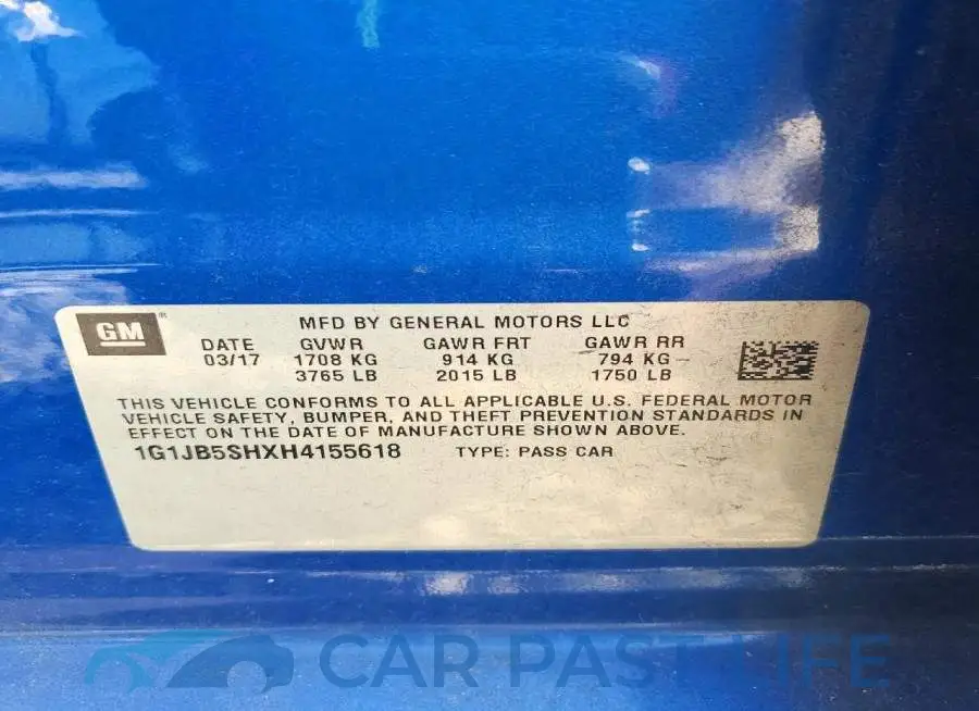 1G1JB5SHXH4155618# 12