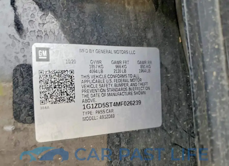 1G1ZD5ST4MF026239# 12