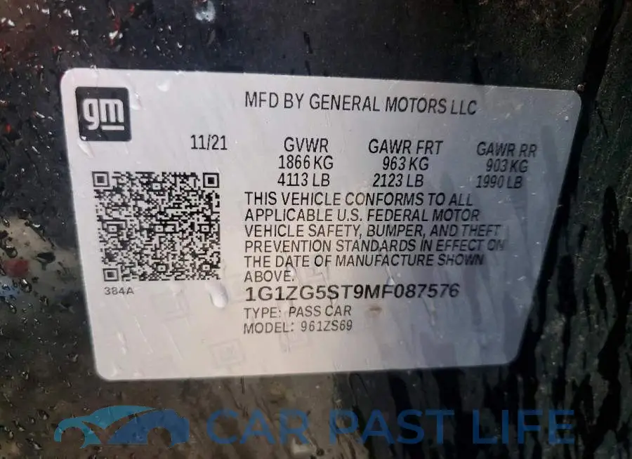 1G1ZG5ST9MF087576# 12