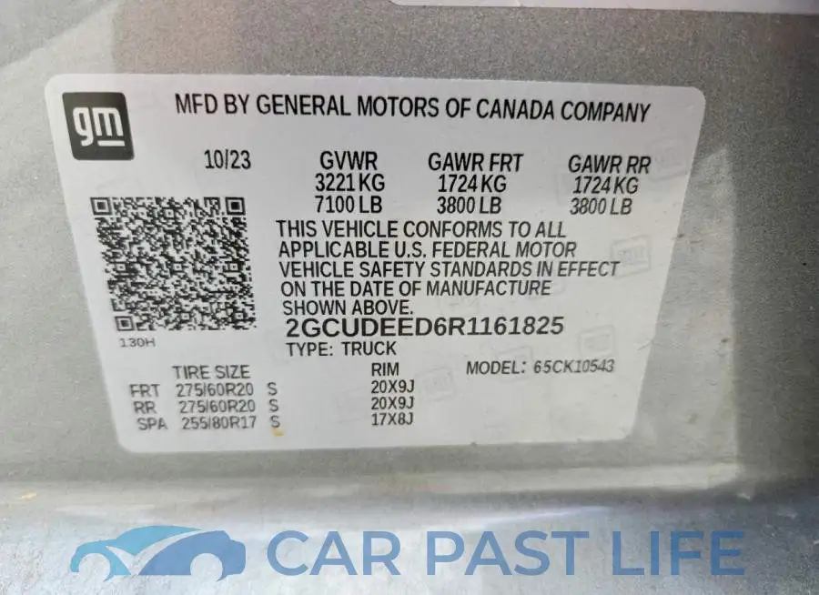 2GCUDEED6R1161825# 13