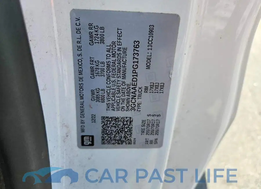 3GCNAAED1PG173763# 12