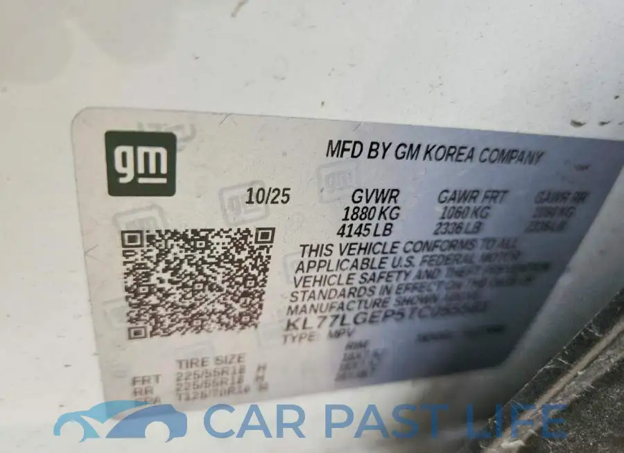 KL77LGEP5TC055581# 13