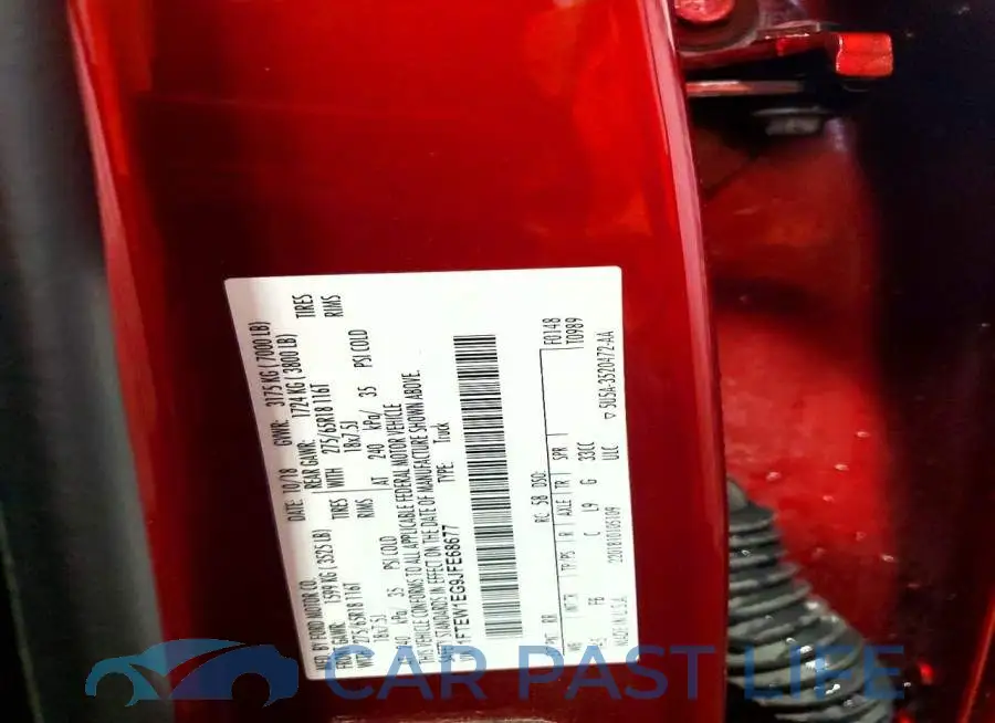 1FTEW1EG9JFE68677# 12