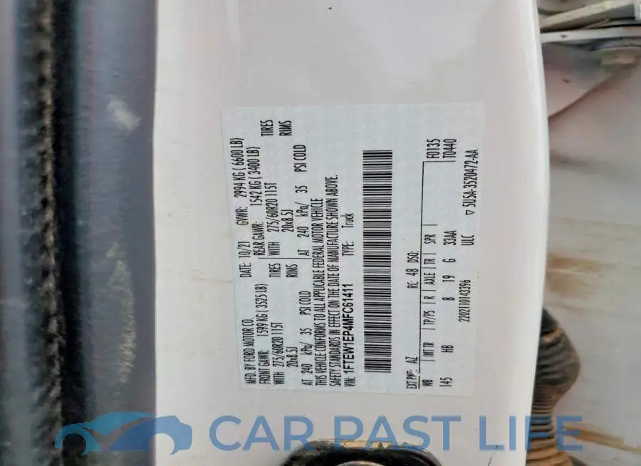 1FTEW1EP4MFC61411# 12
