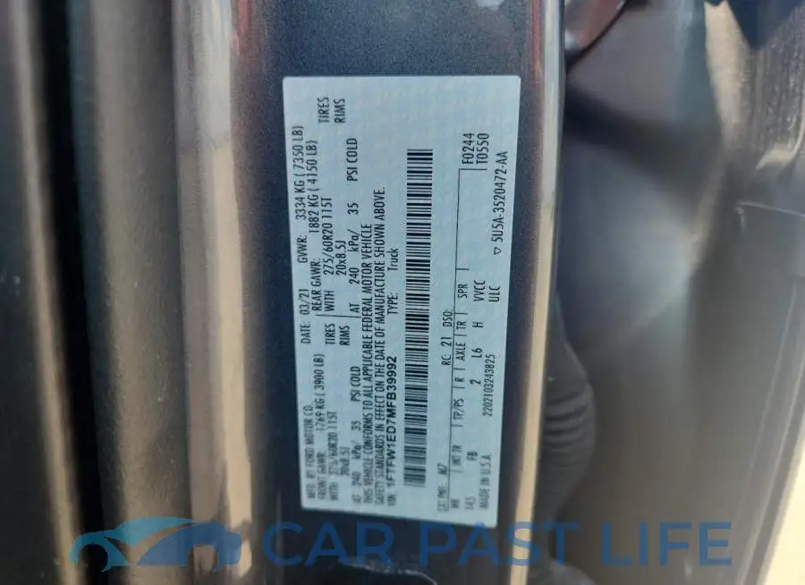 1FTFW1ED7MFB39992# 12