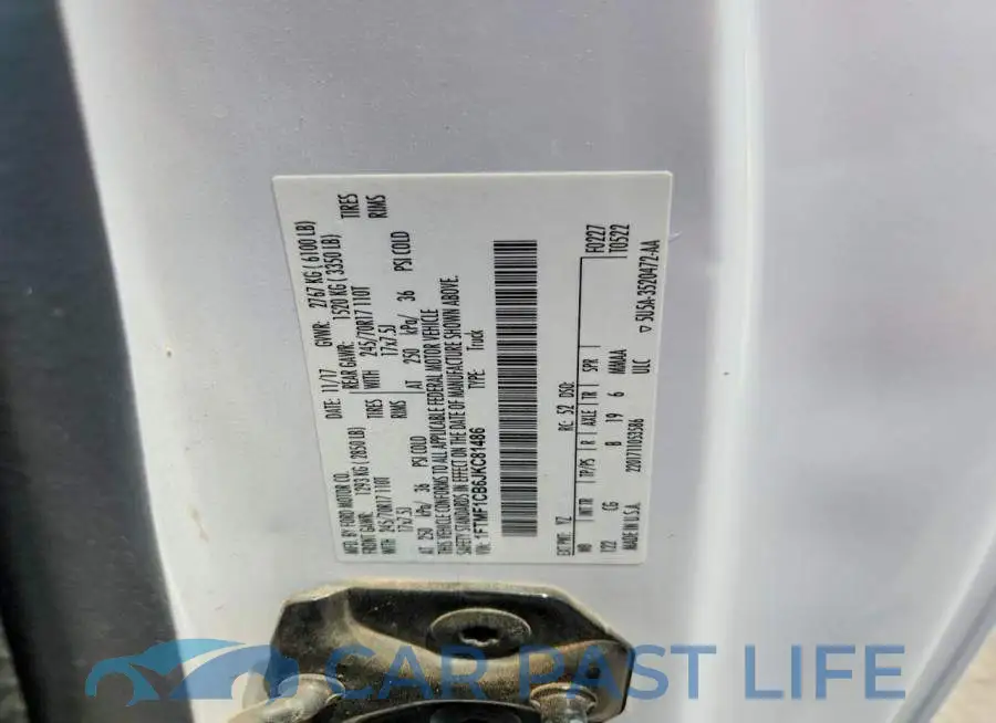 1FTMF1CB6JKC81486# 12