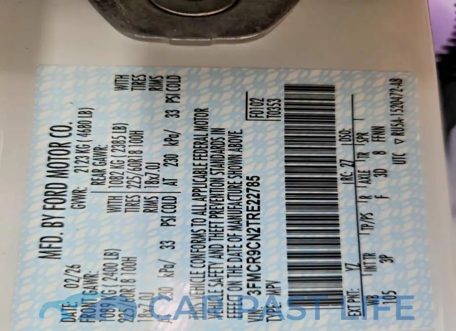 3FMCR9CN2TRE22785# 13
