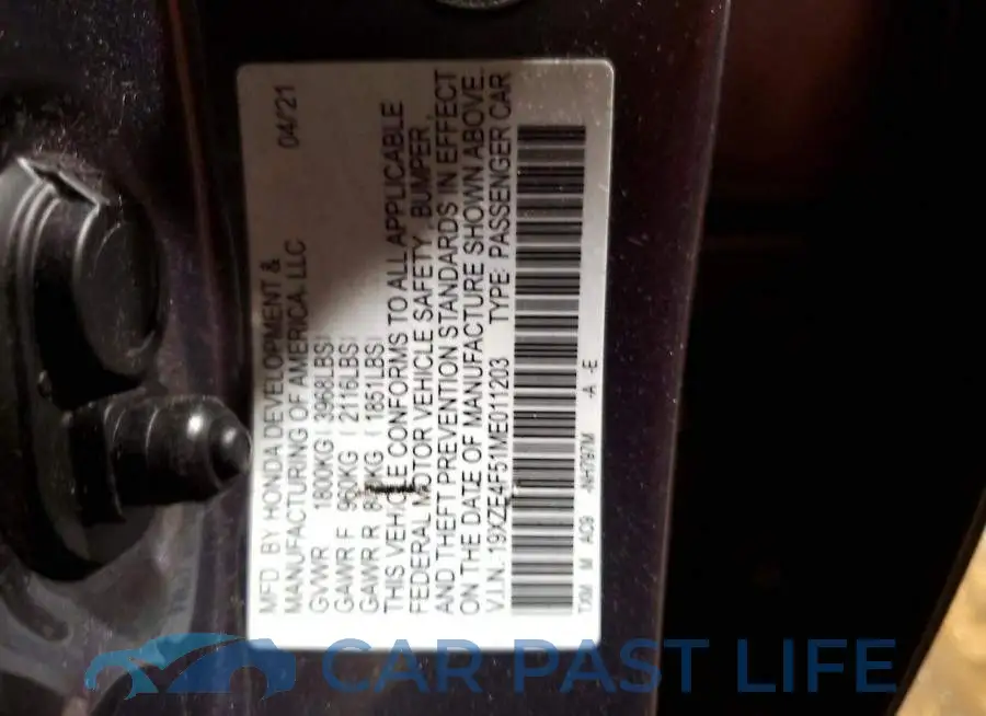 19XZE4F51ME011203# 13