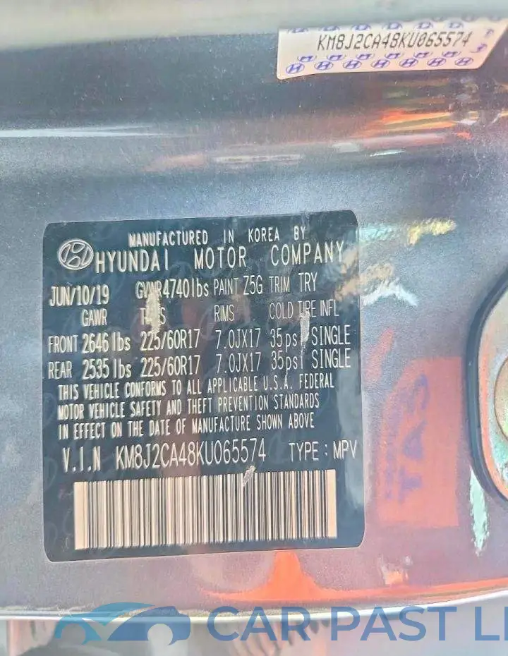 KM8J2CA48KU065574# 14