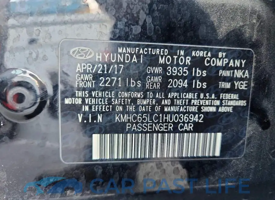 KMHC65LC1HU036942# 13