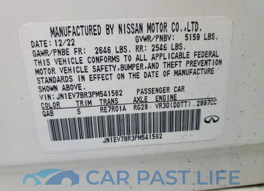 JN1EV7BR3PM541562# 12