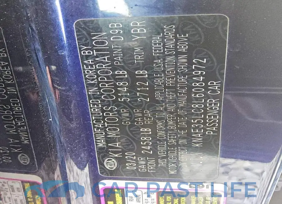 KNAE35LC8L6084972# 12