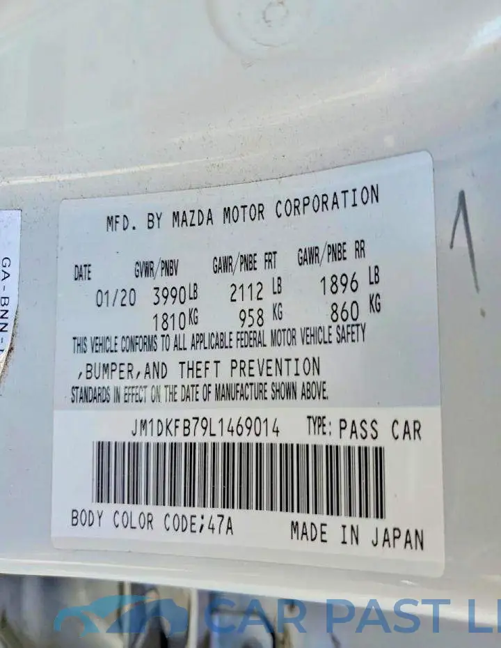 JM1DKFB79L1469014# 12