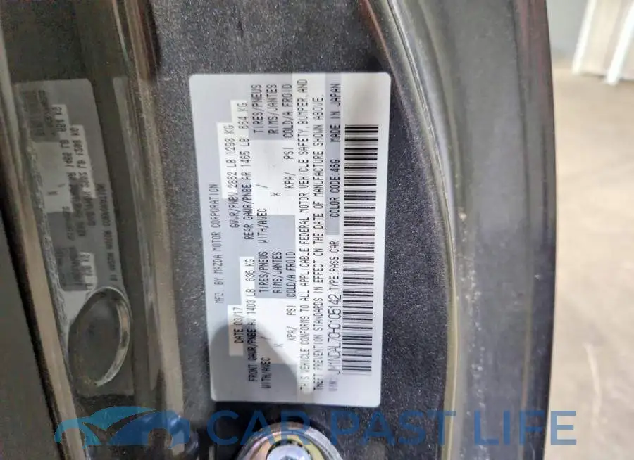JM1NDAL70H0105142# 13