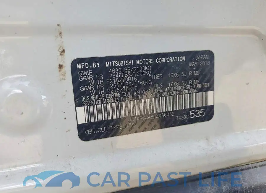 JA4AS3AA8JZ066052# 12