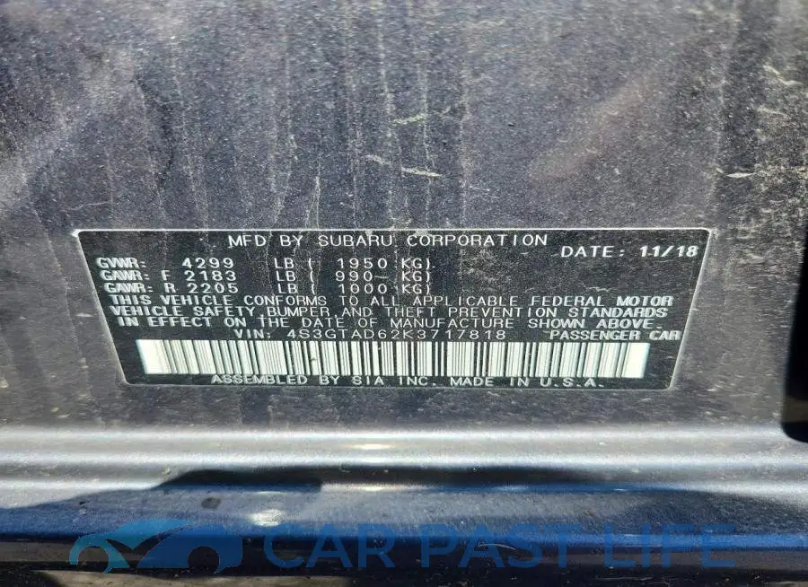 4S3GTAD62K3717818# 12