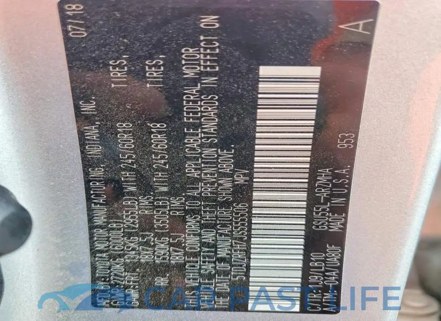 5TDJZRFH7JS555506# 13