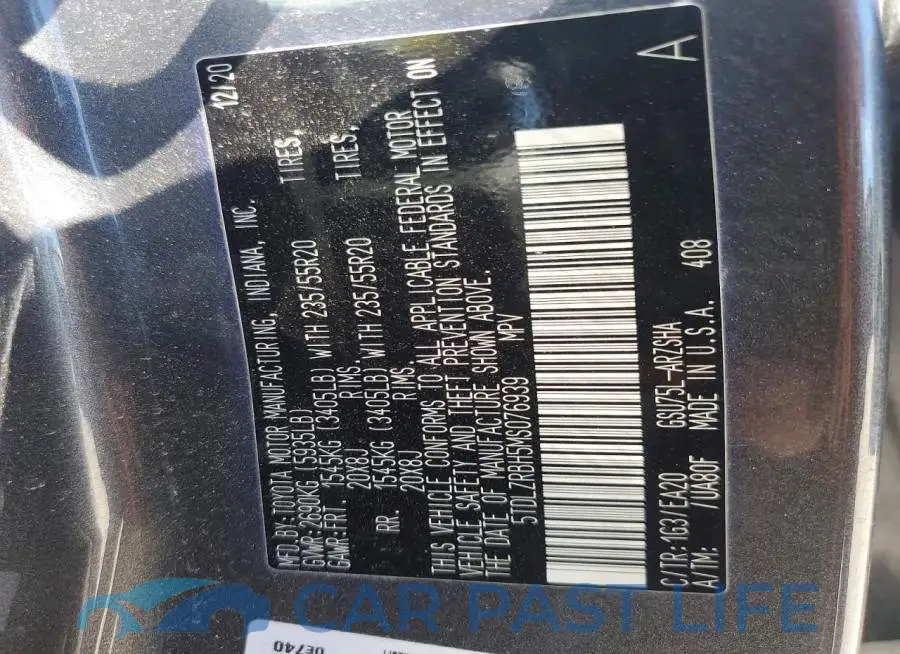 5TDLZRBH5MS076939# 13