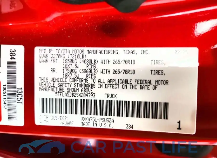 5TFLA5DB2SX284793# 13