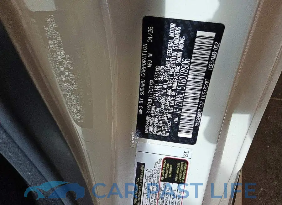 JF1ZNBE15T8078906# 12