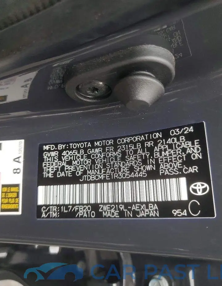 JTDBCMFE1R3054445# 12