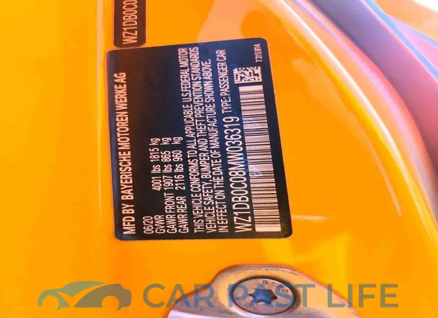 WZ1DB0C08MW036319# 12