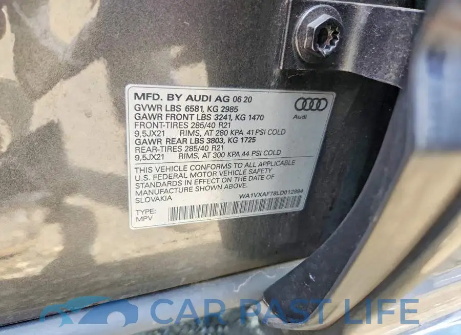 WA1VXAF78LD012884# 13