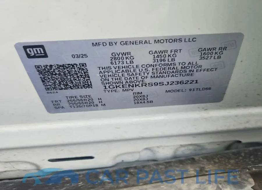 1GKENKRS9SJ236221# 14