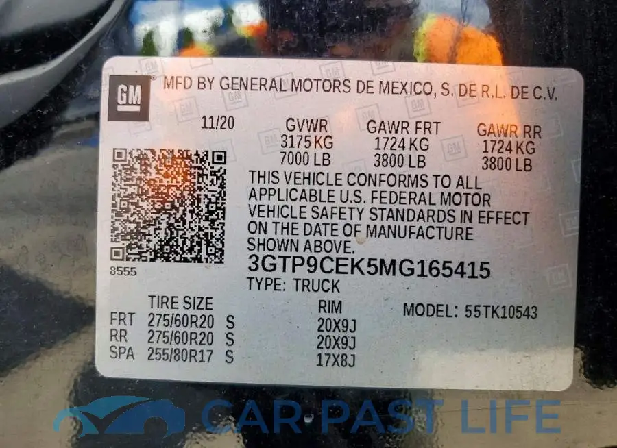 3GTP9CEK5MG165415# 13