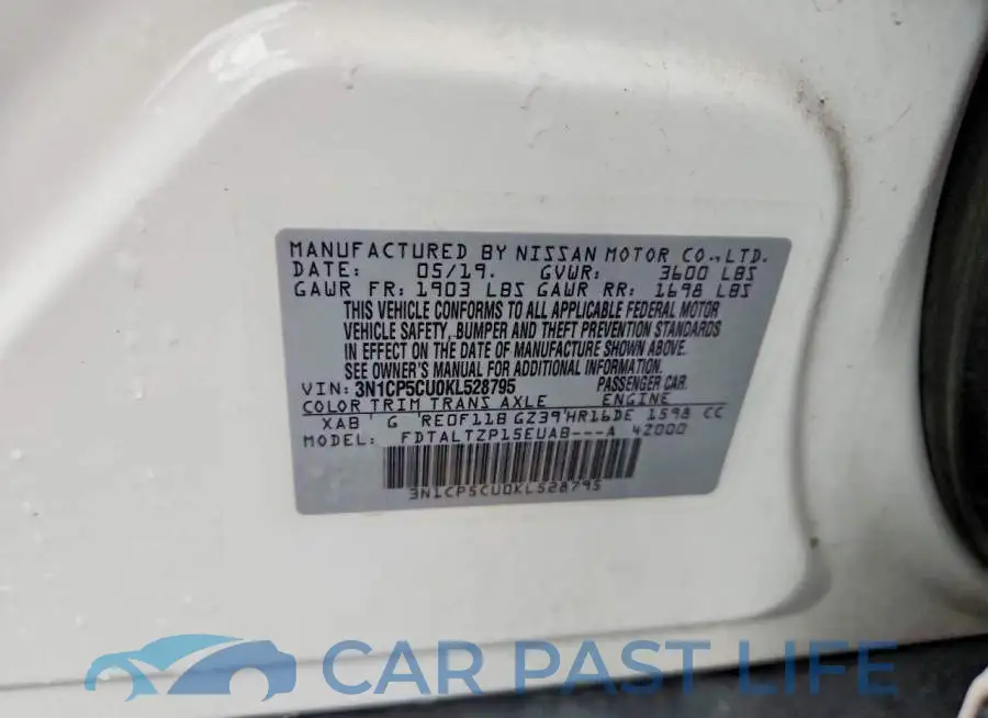 3N1CP5CU0KL528795# 12