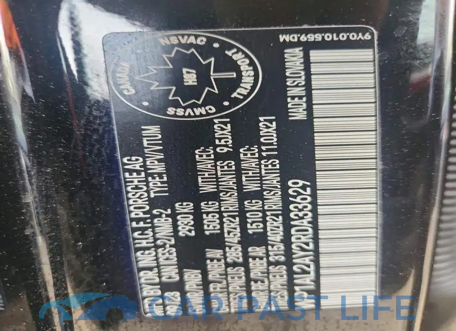 WP1AL2AY2RDA33629# 13