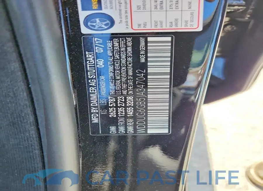 WDDUG6GB5JA347042# 13