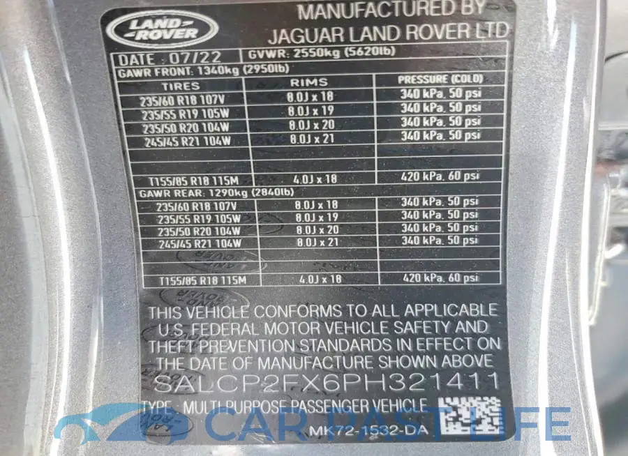 SALCP2FX6PH321411# 13