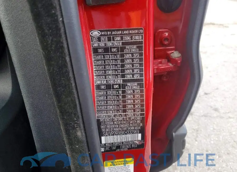 SALVP2RX6KH332969# 13