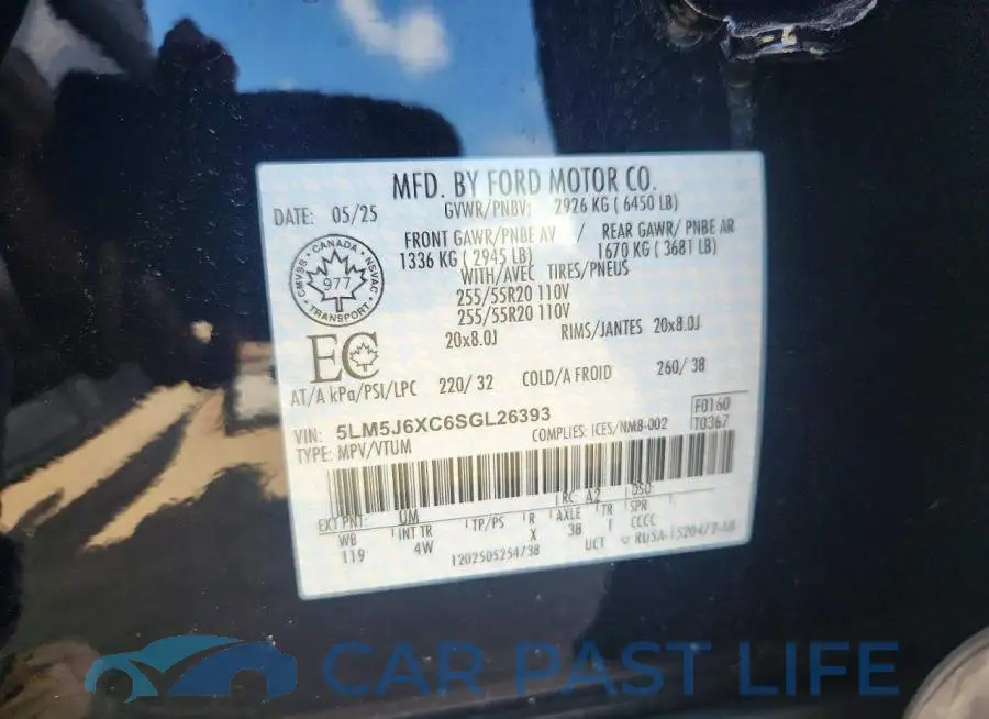 5LM5J6XC6SGL26393# 12