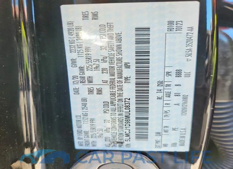 5LMCJ1D98MUL08372# 13