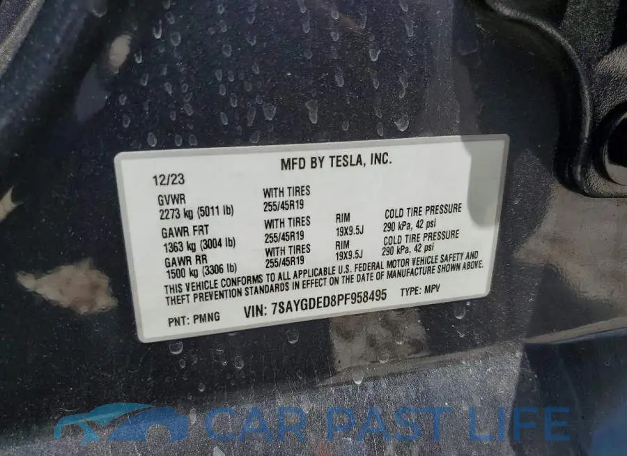 7SAYGDED8PF958495# 12