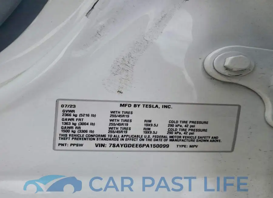 7SAYGDEE6PA150099# 13