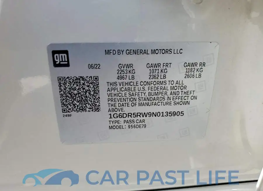 1G6DR5RW9N0135905# 12
